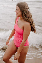 Load image into Gallery viewer, One Shoulder One Piece - Perfectly Pink

