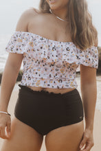 Load image into Gallery viewer, Off The Shoulder Top - Midnight Bloom
