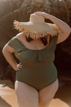 Load image into Gallery viewer, Off the Shoulder One Piece - Olive
